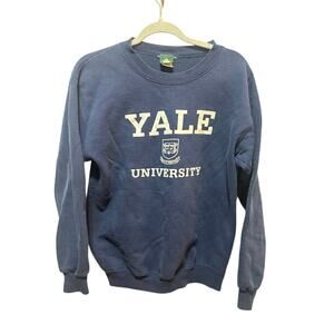 Yale University Crewneck Navy Blue White Ivysport College Men's Small Academia
